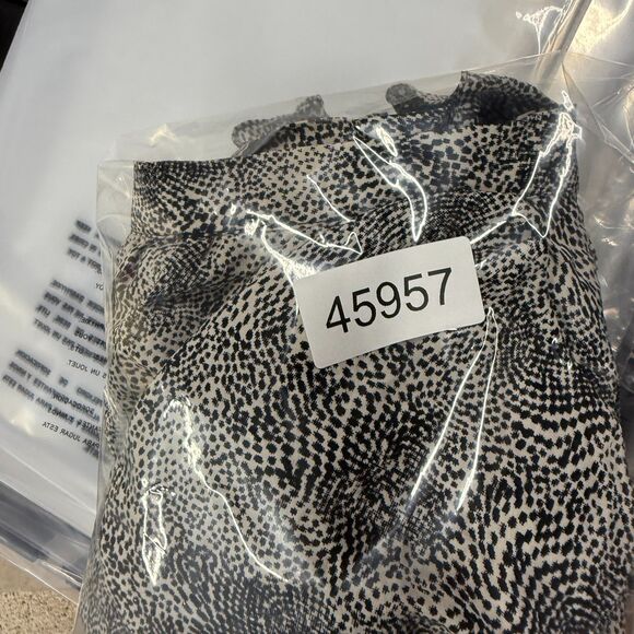 Geren Ford Skirt Women L Large Black Animal Print Silk A-Line Midi Silk Casual - Picture 7 of 7